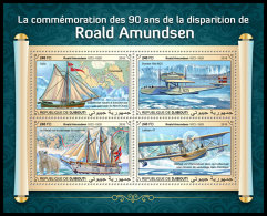 DJIBOUTI 2018 MNH** Roald Amundsen M/S - OFFICIAL ISSUE - DH1834 - Explorateurs & Célébrités Polaires