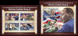 DJIBOUTI 2018 MNH** Martin Luther King Jr. M/S+S/S - OFFICIAL ISSUE - DH1834 - Martin Luther King