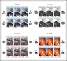 SIERRA LEONE 2018 MNH** Volcanoes Vulkane Volcans 4M/S - OFFICIAL ISSUE - DH1837 - Volcanos