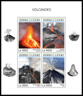 SIERRA LEONE 2018 MNH** Volcanoes Vulkane Volcans M/S - IMPERFORATED - DH1837 - Volcanos