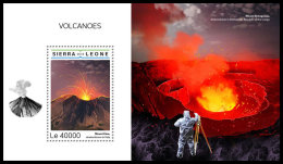 SIERRA LEONE 2018 MNH** Volcanoes Vulkane Volcans S/S - IMPERFORATED - DH1837 - Volcanos