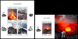 SIERRA LEONE 2018 MNH** Volcanoes Vulkane Volcans M/S+S/S - IMPERFORATED - DH1837 - Volcanos