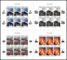 SIERRA LEONE 2018 MNH** Volcanoes Vulkane Volcans 4M/S - IMPERFORATED - DH1837 - Volcanos