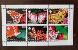 RUSSIE-URSS, Papillons, Papillon, Scoutisme,  1 Feuillet 6 Valeurs émis En 1999. MNH, Neuf Sans Charnière. ** - Papillons