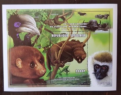 TOGO 90 Eme Anniversaire Du Scoutisme International. OISEAUX, CALAO SINGE Yvert BF 316G. MNH. **. Neuf Sans Charniere - Nuovi