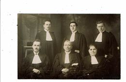 Cpa Carte Photo AVOCATS Robe Juristes Hommes De Loi - Ricevimenti