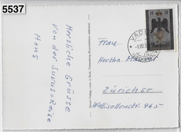 1957 AK Schloss Vaduz FL 290/346 1.VII.57 - Brieven En Documenten