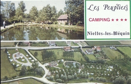 PAS DE CALAIS - 62 - NIELLES LES BLEQUIN - LUMBRES - SAINT OMER - 850 Hab -CPM GF Couleur -Camping Les Peupliers - Lumbres