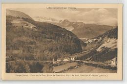 38 Isère Corps Ponts Sur Le Drac , Route De Grenoble A Gap Au Fond Massif Du Champsor, Ed Enseignement Par L'image - Corps