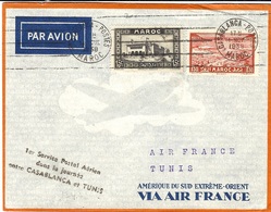 2-6-1938 - 1er Vol Postal / TUNIS-LONDRES / En 12 Heures / 2 Juin 1936 - Airmail