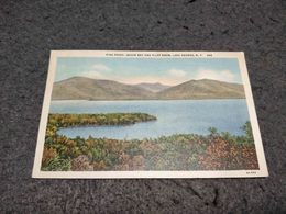 ANTIQUE POSTCARD UNITED STATES - NEW YORK - FISH POINT - BASIN BAY AND PILOT KNOB - LAKE GEORGE CIRCULATED 1948 - Lake George