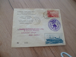 Lettre Colonie Française Madagascar 1er Voyage Paquebot Laborde 29/08/1953 3 TP Anciens - Storia Postale