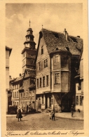 Hanau, Altstädter Markt Und Tiefegasse Mit Partie-Warengeschäft, Ca. 30er Jahre - Hanau