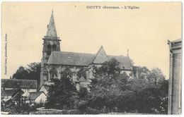 CPA CONTY - L'Eglise - Ed. Raphaël Caron - Conty