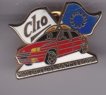 PIN'S CLIO VOITURE DE L'ANNEE 1991 FABRICATION ARTHUS BERTRAND - Arthus Bertrand