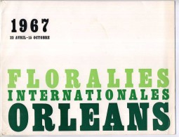 BEL ENCART DES FLORALIES D'ORLEANS 1967 - Dedicacé Par Huguette Sainson - Other & Unclassified