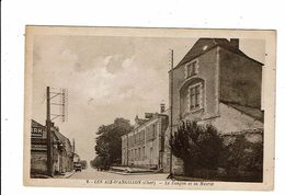 Cpa Les AIX D ANGILLON Le Donjon Et La Mairie  2 Boulanger éd - Les Aix-d'Angillon