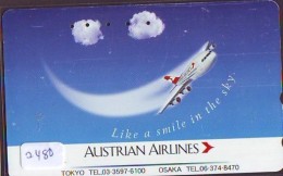 Télécarte  JAPON * AUSTRALIAN AIRLINES  (2480) * AVIATION * AIRLINE Phonecard  JAPAN AIRPLANE * FLUGZEUG - Avions