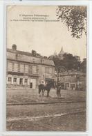 Marne 51 - Sainte Menehould La Place D'austerlitz Sur La Hauteur L'église Du Chateau 1922 - Sainte-Menehould