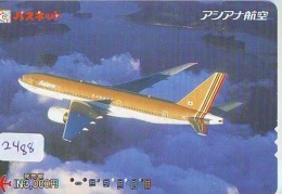 Télécarte  JAPON * ASIANA AIRLINES *  (2488)  AVIATION * AIRLINE Phonecard  JAPAN AIRPLANE * FLUGZEUG - Avions