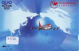 Télécarte  JAPON * NORTHWEST AIRLINES *  (2500)  AVIATION * AIRLINE Phonecard  JAPAN AIRPLANE * FLUGZEUG - Avions