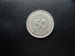 RÉPUBLIQUE FÉDÉRALE ALLEMANDE : 50 PFENNIG 1977 J    KM 109.2      SUP - 50 Pfennig