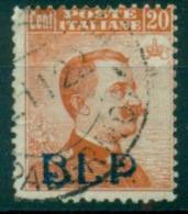 REGNO 1921 BLP 20 C. ARANCIO USATO FIRMATO DIENA - Sellos Para Sobres Publicitarios