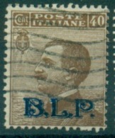 REGNO 1922-23  BLP  40 C. BRUNO II TIPO USATO  LUSSO FIRMATO DIENA - Zegels Voor Reclameomslagen (BLP)