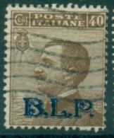 REGNO 1922-23  BLP  40 C. BRUNO II TIPO USATO  LUSSO FIRMATO DIENA - Francobolli Per Buste Pubblicitarie (BLP)