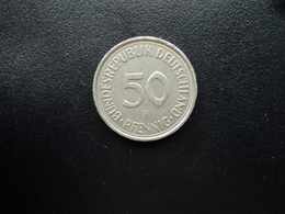 RÉPUBLIQUE FÉDÉRALE ALLEMANDE : 50 PFENNIG 1983 F    KM 109.2      SUP - 50 Pfennig