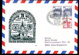 Bund PU126 D2/001 PANZER-AUFKLÄRUNGS-BATAILLON Ingolstadt Sost. 1979  Kat.10,00 € - Privé Briefomslagen - Gebruikt