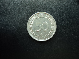 RÉPUBLIQUE FÉDÉRALE ALLEMANDE : 50 PFENNIG 1990 A    KM 109.2      SUP+ - 50 Pfennig