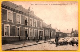 Gouzeaucourt - Gendarmerie Nationale - Berger Avec Ses Moutons - Mouton - Paysan - Animée - Edit. J. D.V. - Marcoing