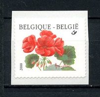 BELGIQUE 2001 N° 2963A ** Neuf MNH Superbe C 20 € + Flore Fleurs Géranium Flowers Autoadhésif - Unused Stamps