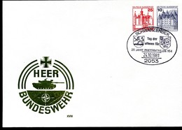 Bund PU256 B2/001 PANZER BUNDESWEHR Sost.Schwarzenbek 1981 - Privé Briefomslagen - Gebruikt