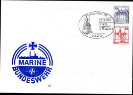 Bund PU257 B1/001 MARINE BUNDESWEHR Sost. Bremen SCHNELLBOOT GEPARD 1981 - Privé Briefomslagen - Gebruikt