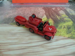 Véhicule De Pompier - Dodge 4x4 Avec Remorque Moto Pompe Guinard - 1/43 - SOLIDO FRANCE - N°61 - Brandweer