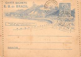 Brazil. Brésil.  Carta Bilhete.  Rio De Janeiro    Carte Lettre.non écrite A L Intérieur     (voir Scan) - Rio De Janeiro