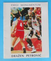 DRAZEN PETROVIC Exegi Monumentum  NBA New Jersey Brooklyn Nets Portland Trail Blazers Real Madrid Basketball Basket-ball - Libros