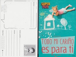 2018-EP-2 CUBA 2018. POSTAL STATIONERY. FATHER DAY MNH. TODO MI CARIÑO ES PARA TI POSTCARD. - Storia Postale