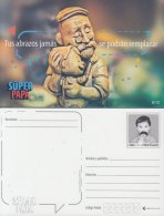 2018-EP-3 CUBA 2018. POSTAL STATIONERY. FATHER DAY MNH. TUS ABRAZOS JAMAS SE PODRAN REEPLAZAR POSTCARD. - Storia Postale