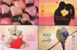 2018-EP-20 CUBA 2018. POSTAL STATIONERY. LOVE SAN VALENTIN DAY MNH. 14 DE FEBRERO. ONLY 9 POSTCARD. - Covers & Documents