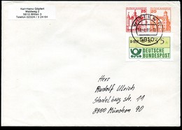 Bund PU260 A1/001 BLANKO Gebraucht Witten 1985 - Enveloppes Privées - Oblitérées