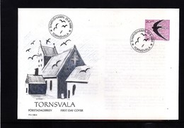 Sweden 1988 Swallow FDC - Schwalben