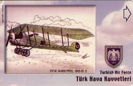 TURQUIA. AVION.(ALCATEL MAGNETICA) TURKISH AIR FORCE, D.F.W. MARS PFE1912-13, TRK-AIR-0004 (139) - Avions