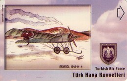 TURQUIA. AVION. (ALCATEL MAGNETICA) TURKISH AIR FORCE, BRISTOL 1912-14, TRK-AIR-0002 (141) - Avions