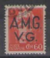 ITALIA A.M.G.V.G. 1945-1947 FRANCOBOLLI D'ITALIA DEL 1929-47 SOPRASTAMPATI SASS. 7 USATO VF - Oblitérés