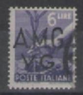 ITALIA A.M.G.V.G. 1945-1947 FRANCOBOLLI D'ITALIA DEL 1929-47 SOPRASTAMPATI SASS.17 USATO VF - Usati