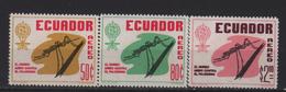 ECUADOR 1963 MOSQUITO & MALARIA ERADICATION EMBLEM MNH SC# C401-C403 - Ecuador