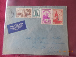 Lettre Du Maroc De 1944 A Destination D Alger (Poste Aerienne) - Covers & Documents